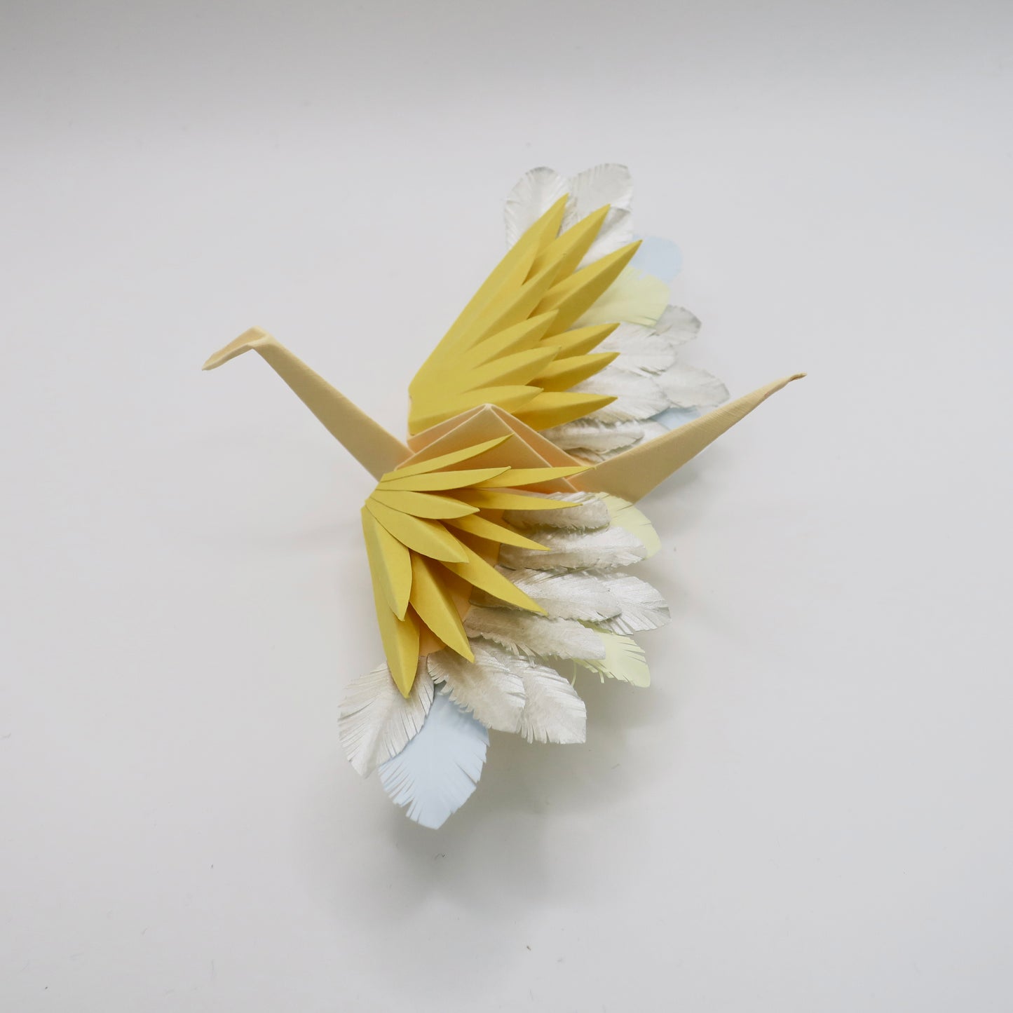 Grue à Plumes Origami - Soleil