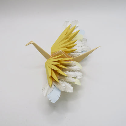 Grue à Plumes Origami - Soleil