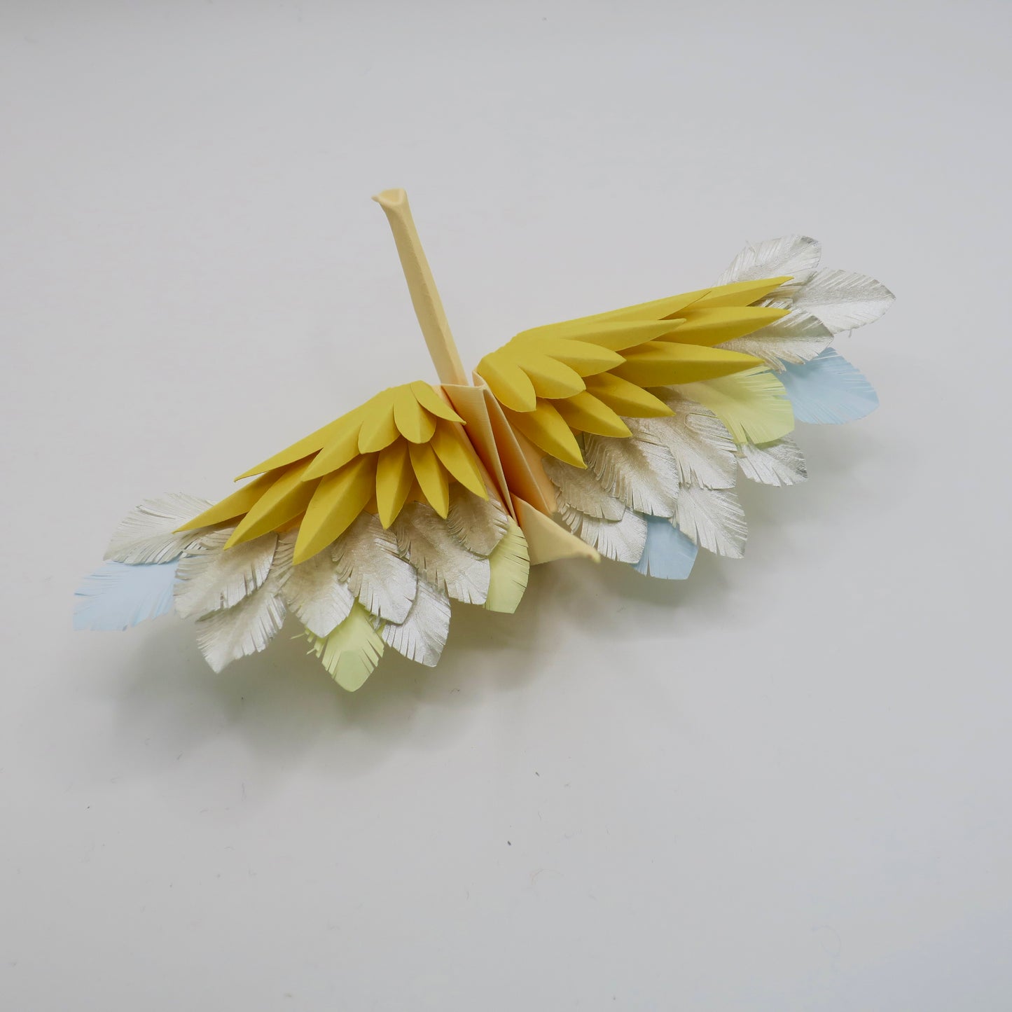 Grue à Plumes Origami - Soleil