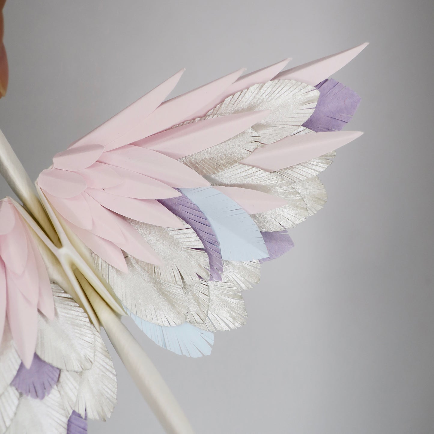 Paper Feathered Crane - Baby pink