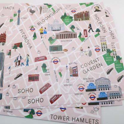 London Calling Vol. 1, London Maps Origami Paper Pack