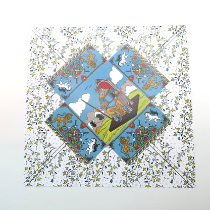 Medieval Origami Box DIY Paper Set 15x15cm