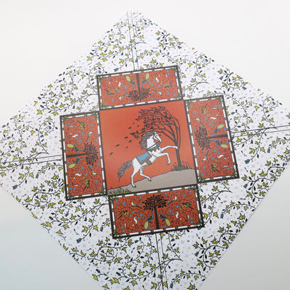 Medieval Origami Box DIY Paper Set 15x15cm