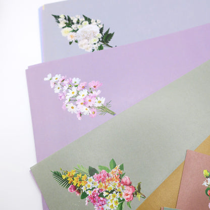 Kit de bricolage grue à fleurs en origami, 15x15 cm