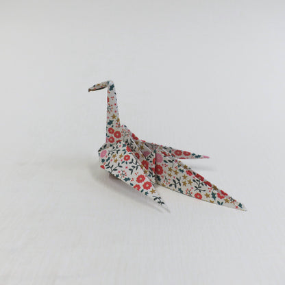 Tarjeta de lugar de grúa de origami de papel Yuzen Washi a medida, titular de la tarjeta de nombre