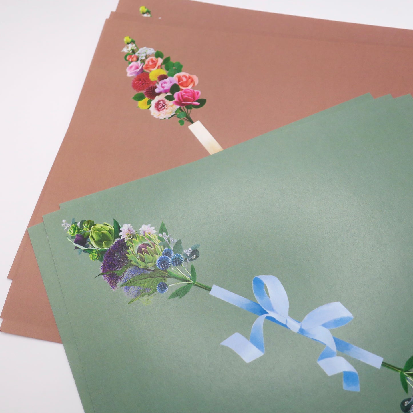 Kit de bricolage grue à fleurs en origami, 15x15 cm