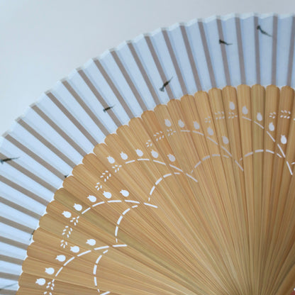 New Folding Fan - Blue fish