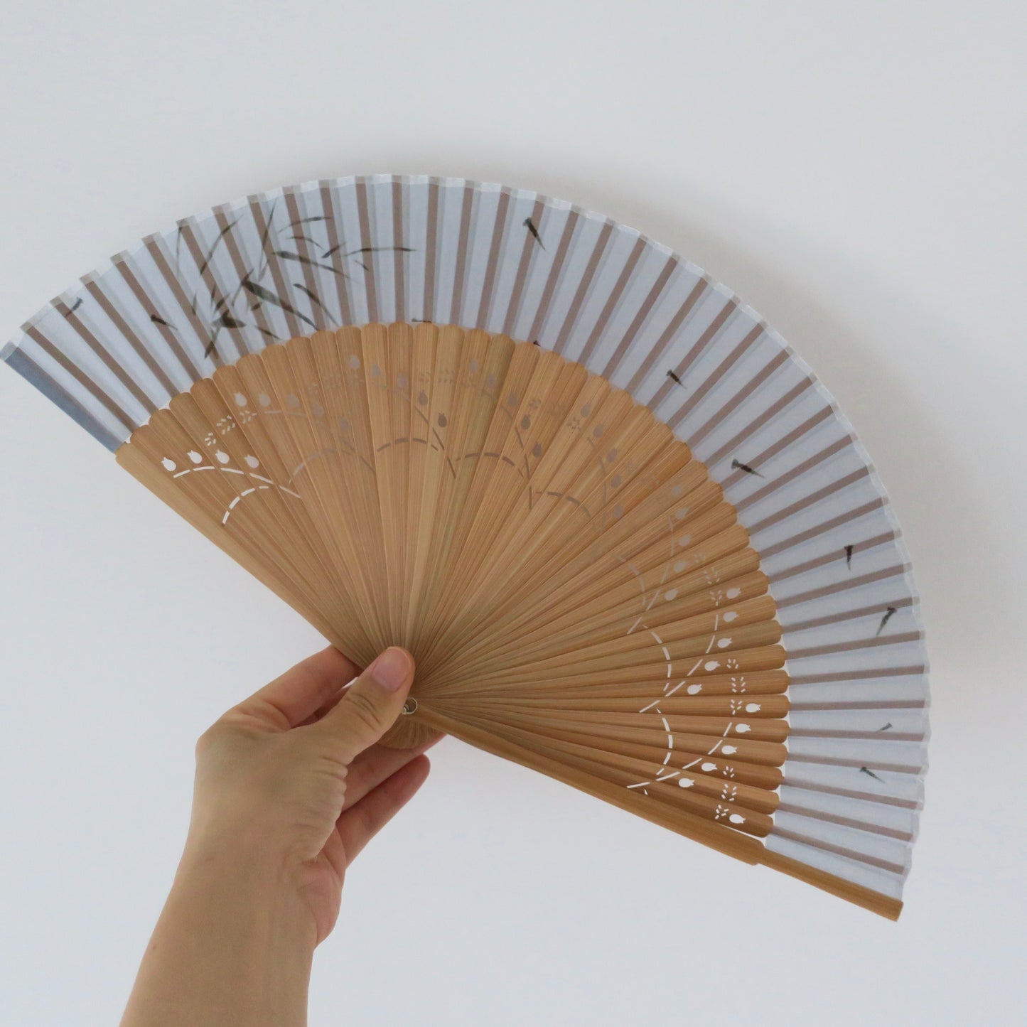 New Folding Fan - Blue fish