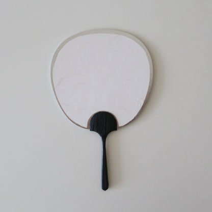 Small Uchiwa Fan Greeting Card -Lily