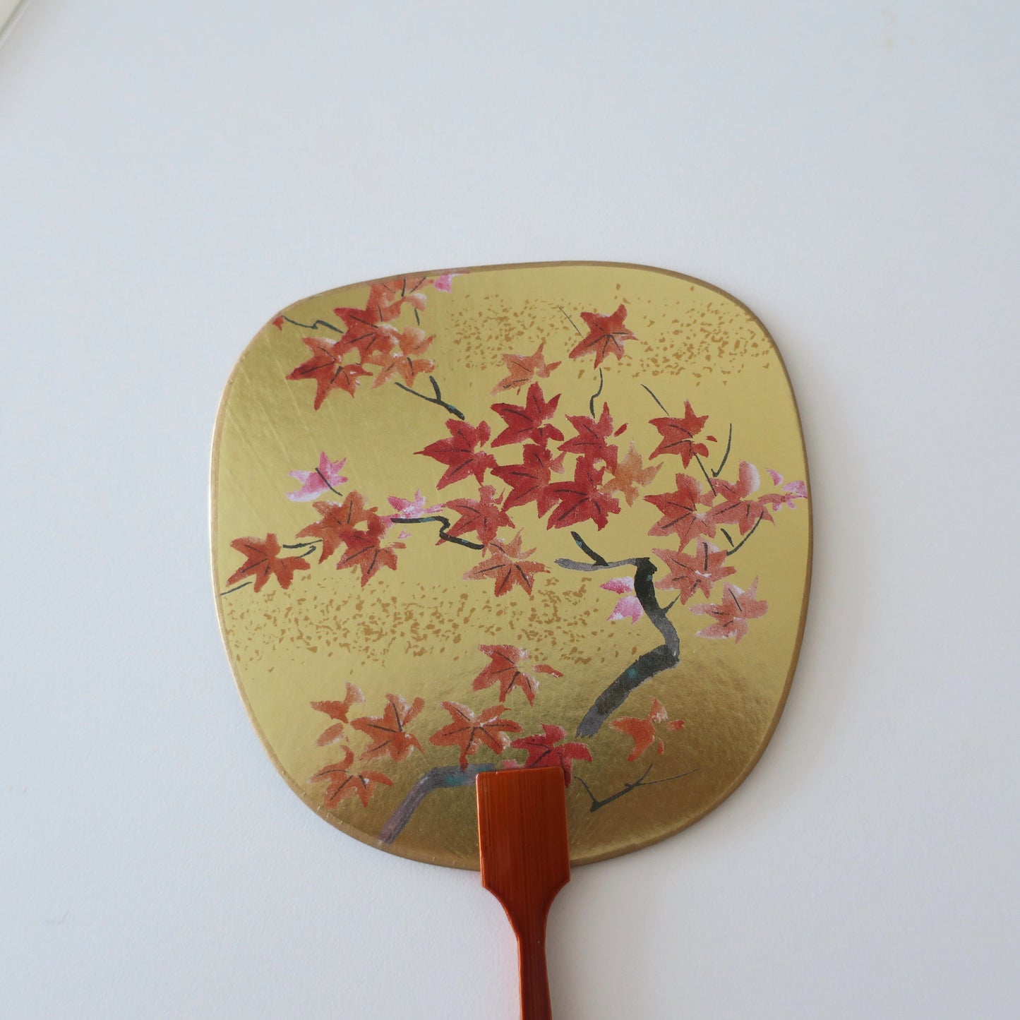 Uchiwa Fan Greeting Card - Maple