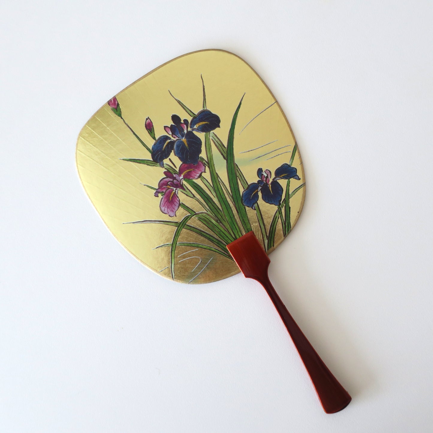 Carte de vœux pour fan d'Uchiwa - Prunier en fleurs 