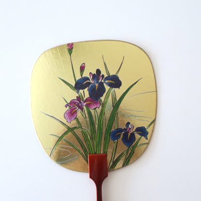 Carte de vœux pour fan d'Uchiwa - Prunier en fleurs 