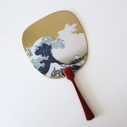 Uchiwa Fan Greeting Card - Wave