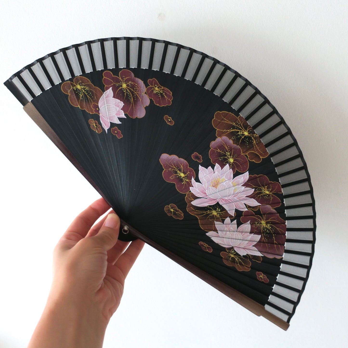New Folding Fan - Water lily
