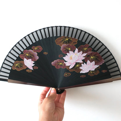 New Folding Fan - Water lily