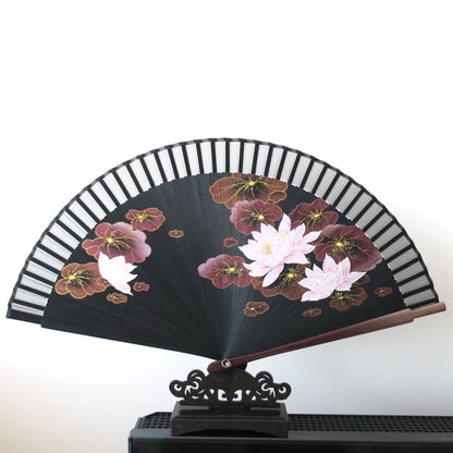 New Folding Fan - Water lily