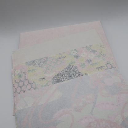 20 Sheets Kimono Patterned Theme  Yuzen Washi Origami Paper 14x14cm