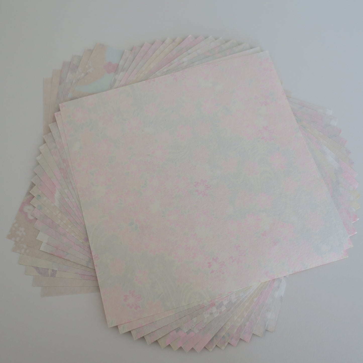 Paquete mixto de papel Washi Origami de 20 hojas de colores temáticos azules, 14x14cm
