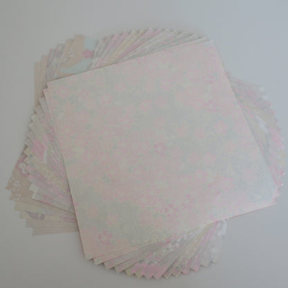 Paquete mixto de papel Washi Origami de 20 hojas de colores temáticos azules, 14x14cm