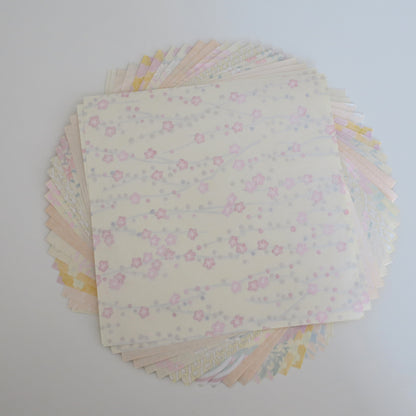 Paquete mixto de papel Washi Origami de 20 hojas de colores temáticos azules, 14x14cm