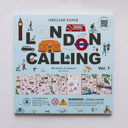 London Calling Vol. 1, London Maps Origami Paper Pack