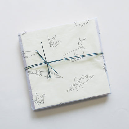 Papier de soie Origami Animaux, 5 feuilles