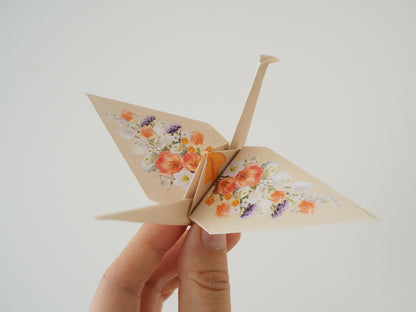 Pack of 12 Flower Origami Cranes