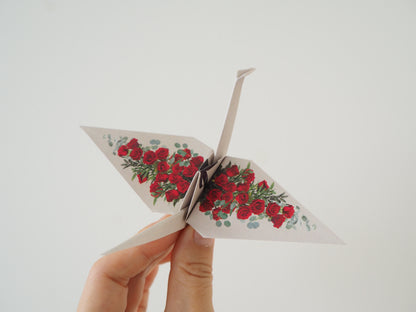 Pack of 12 Flower Origami Cranes