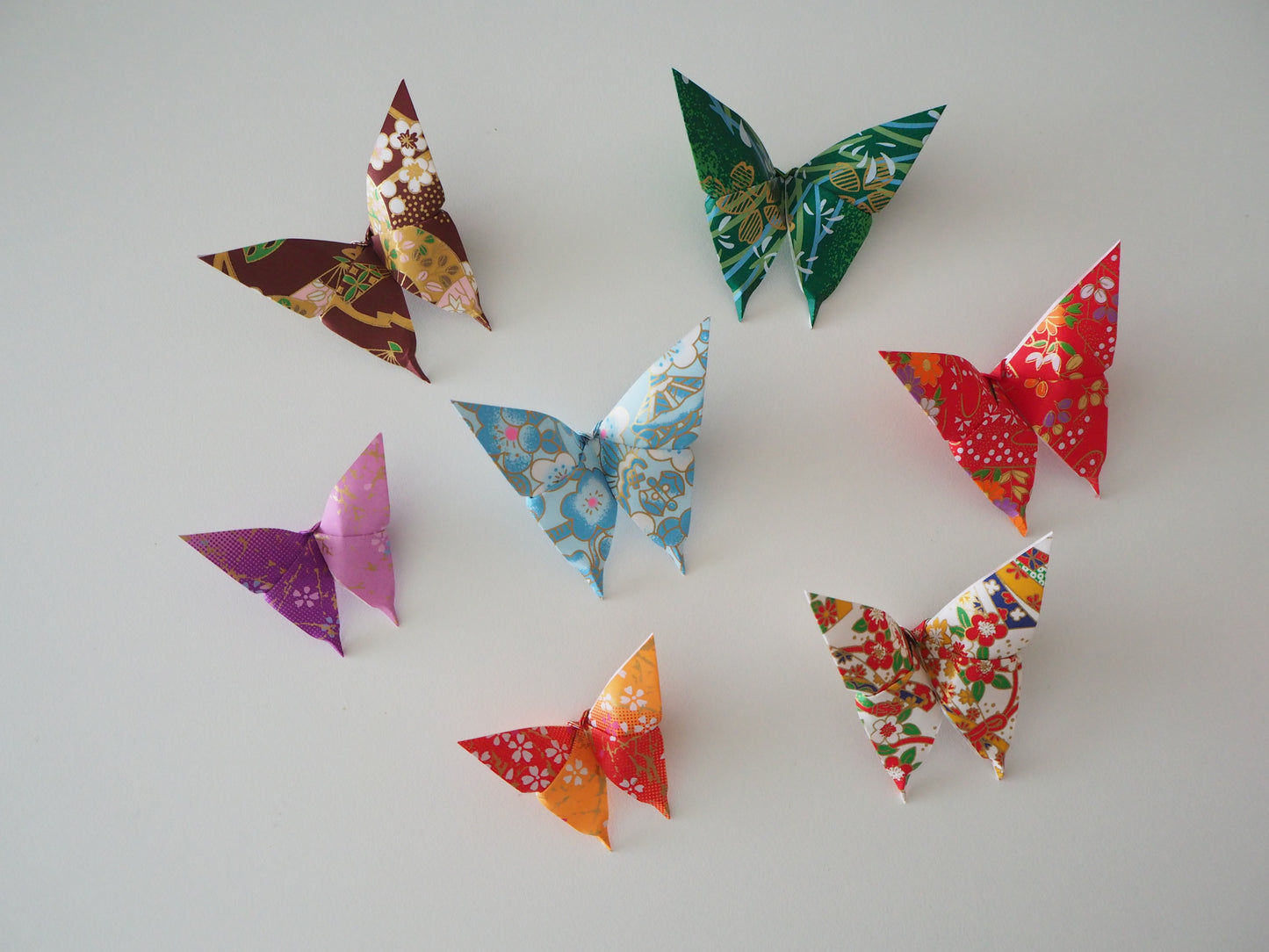 Pack of 10 Origami Paper Butterflies - Medium