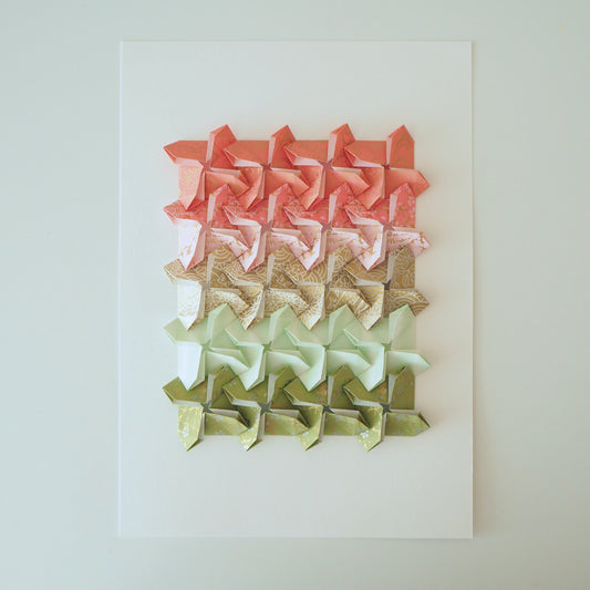 Origami Windmill Tiles Artwork - Candy