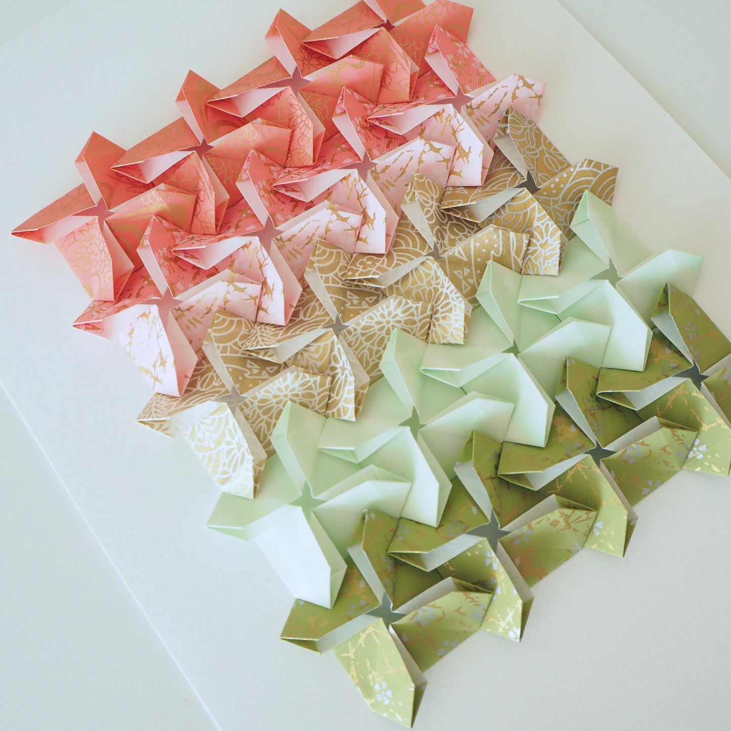 Origami Windmill Tiles Artwork - Candy