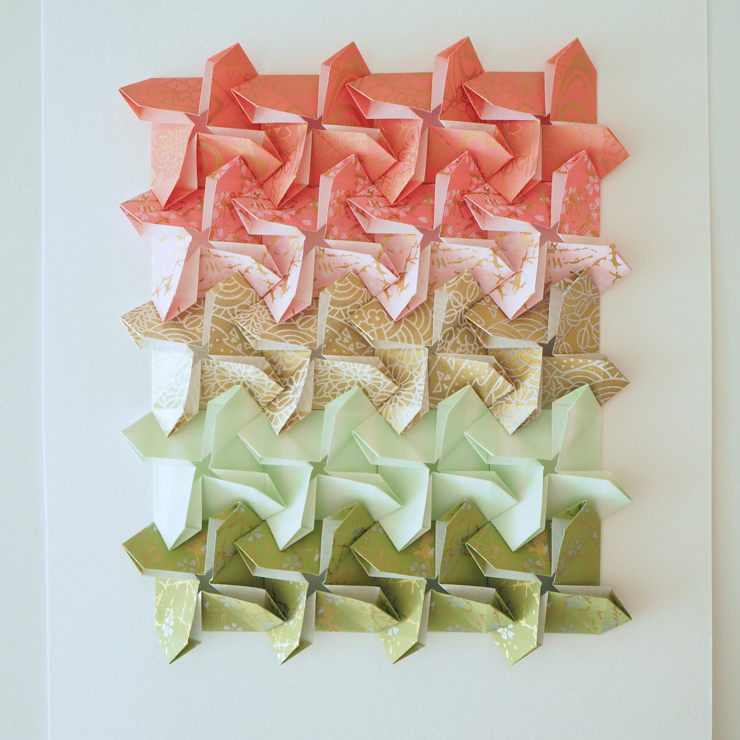 Origami Windmill Tiles Artwork - Candy