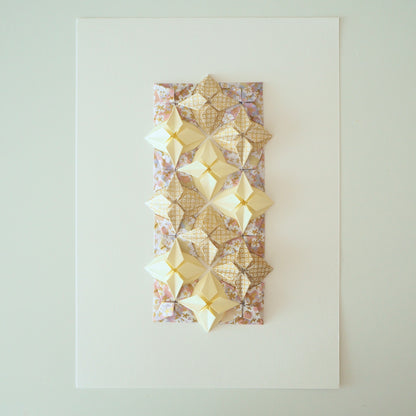 Origami Diamond Tiles Artwork - Pastel