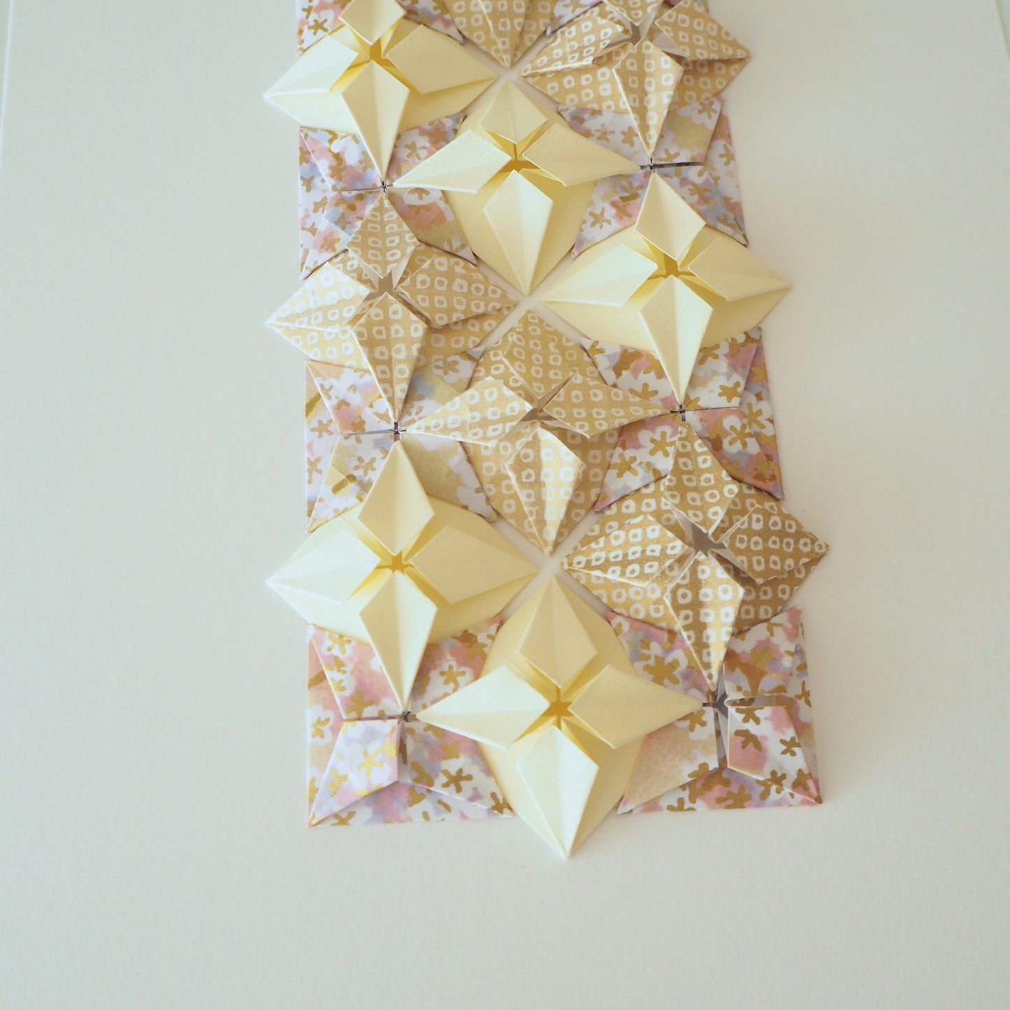 Origami Diamond Tiles Artwork - Pastel