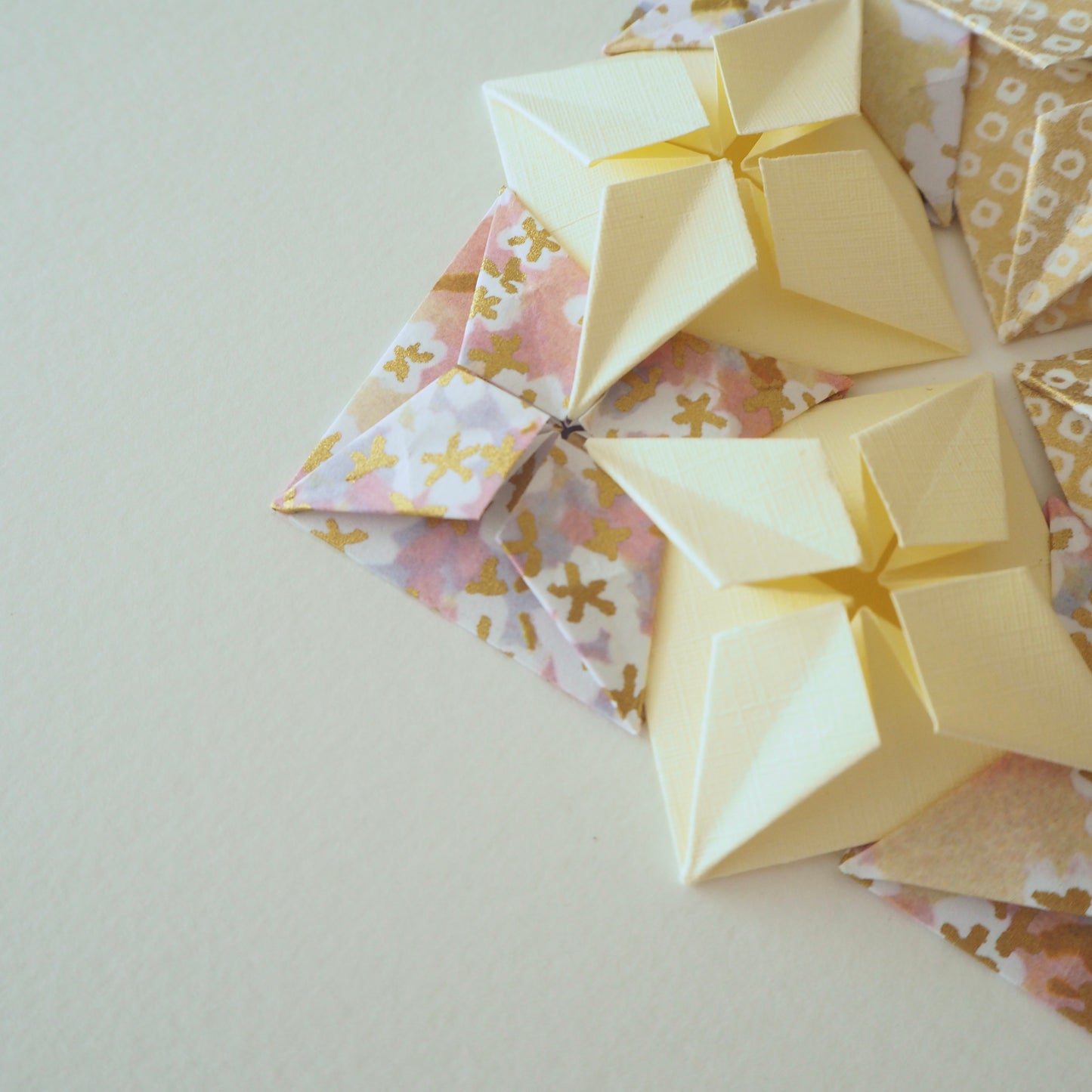 Origami Diamond Tiles Artwork - Pastel