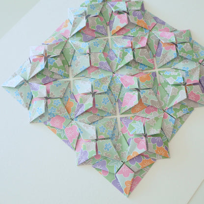 Origami Diamond Tiles Artwork - Summer field