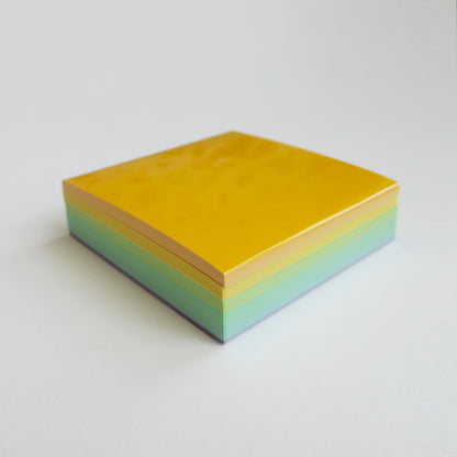 Origami Cranes Paper Kit, 20 colours, 7.5×7.5cm