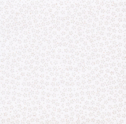 Pack of 20 Sheets 14x14cm Yuzen Washi Origami Paper HZ-349 - Small Silver Cherry Blossom - washi paper - Lavender Home London