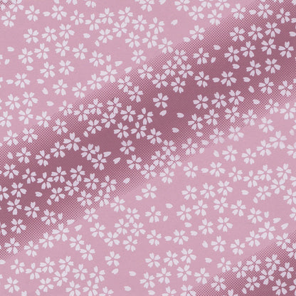 Pack of 20 Sheets 14x14cm Yuzen Washi Origami Paper HZ-068 - Small Cherry Blossom Purple Gradation - washi paper - Lavender Home London