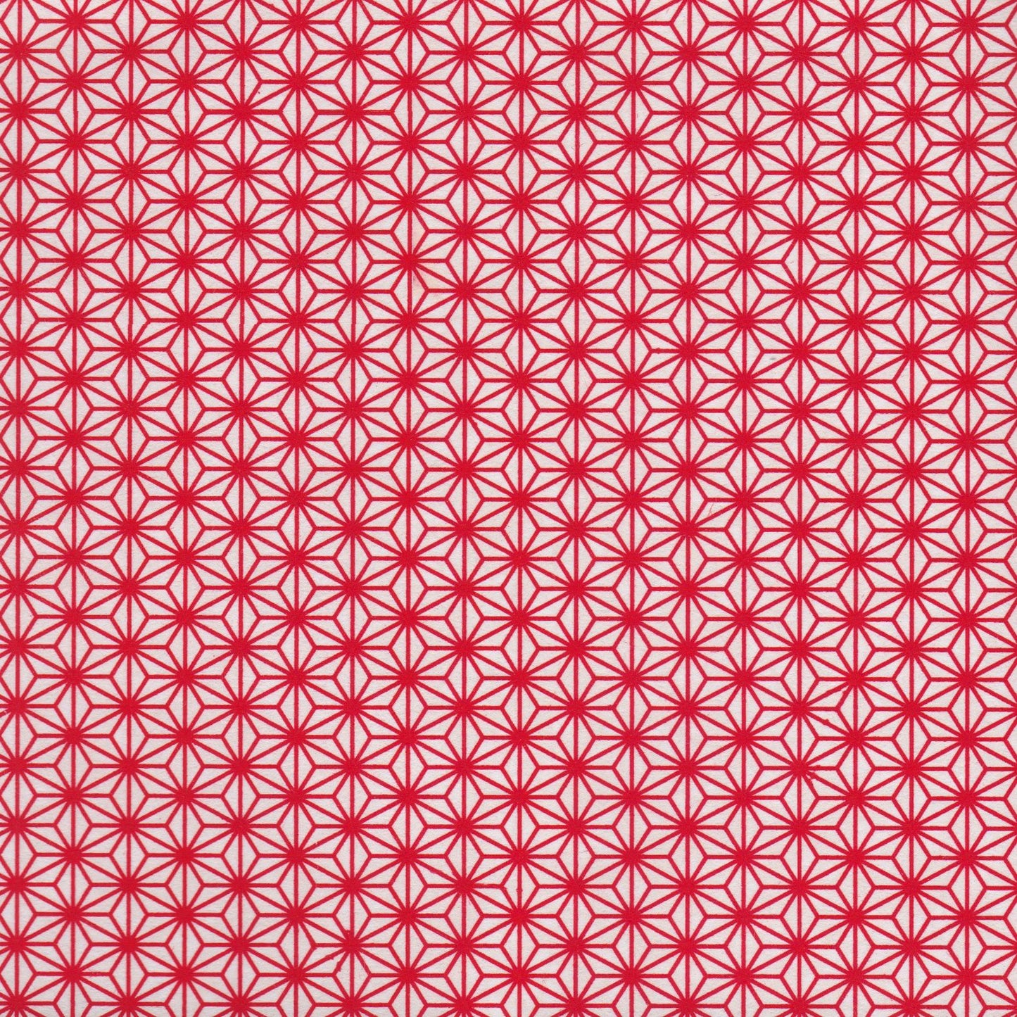 Pack of 20 Sheets 14x14cm Yuzen Washi Origami Paper HZ-077 - Red Hemp Leaf - washi paper - Lavender Home London