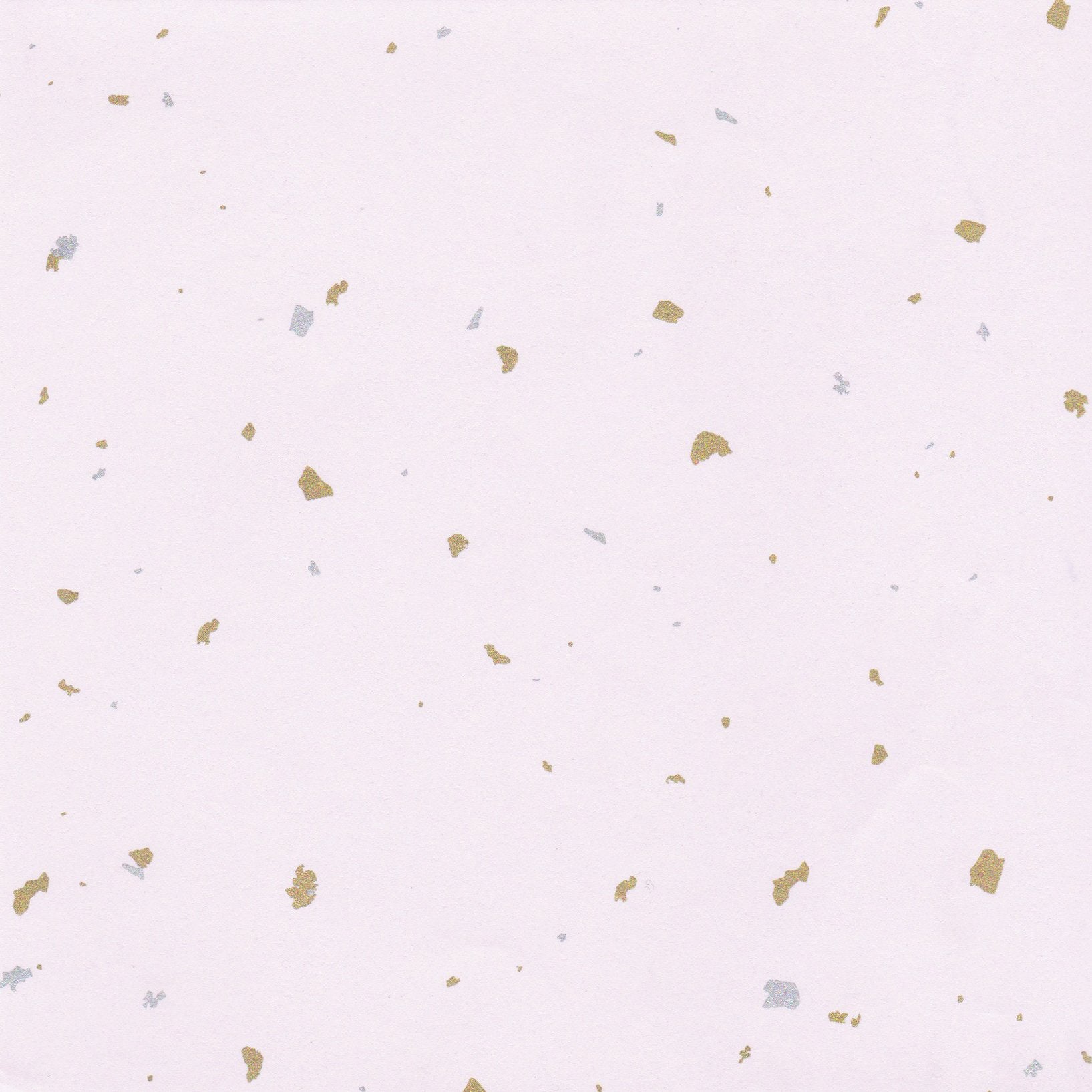 Pack of 20 Sheets 14x14cm Yuzen Washi Origami Paper HZ-122 - Gold Silver Speckles White - washi paper - Lavender Home London