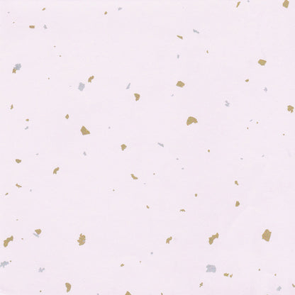 Pack of 20 Sheets 14x14cm Yuzen Washi Origami Paper HZ-122 - Gold Silver Speckles White - washi paper - Lavender Home London