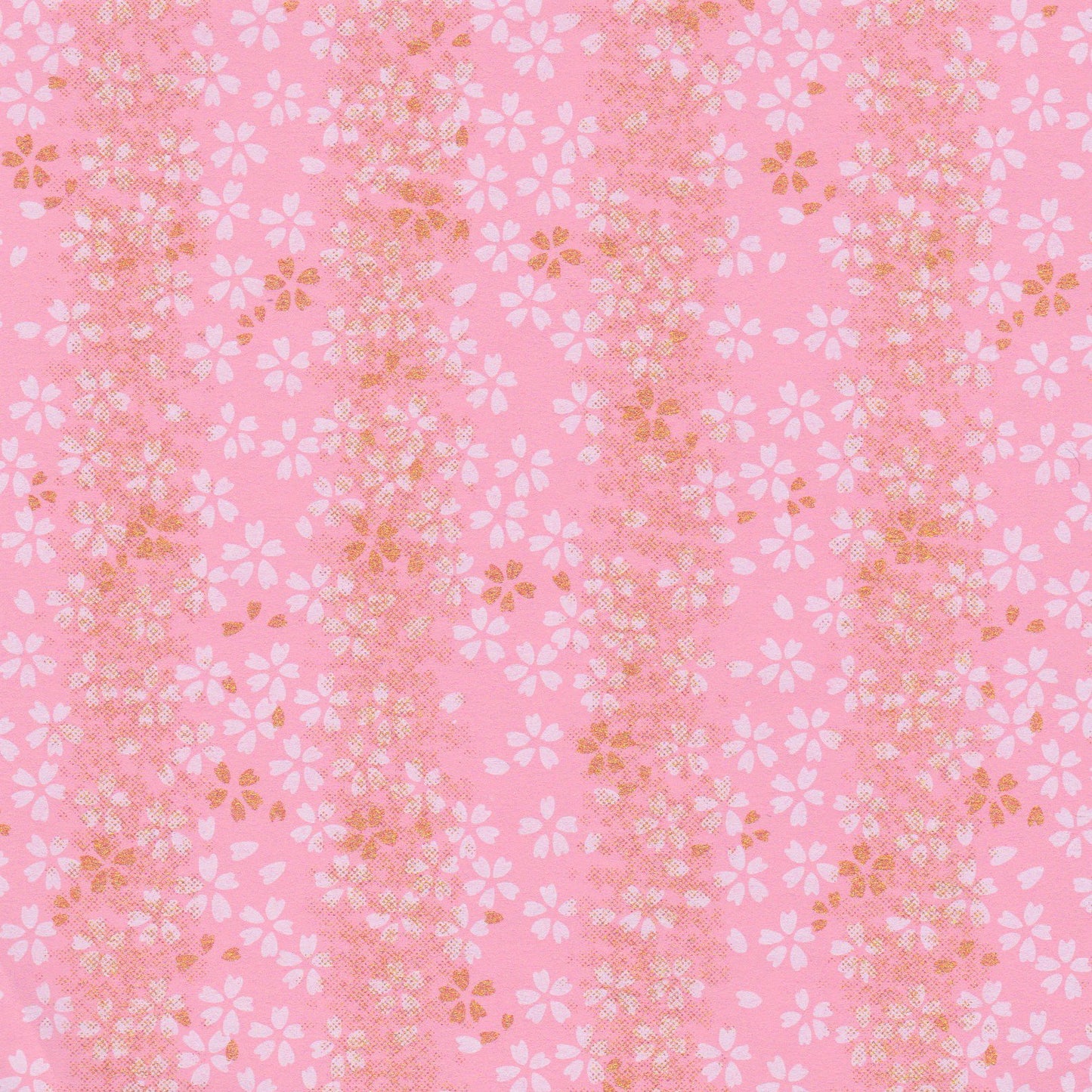 Pack of 20 Sheets 14x14cm Yuzen Washi Origami Paper HZ-128 - Cherry Blossom Pink - washi paper - Lavender Home London