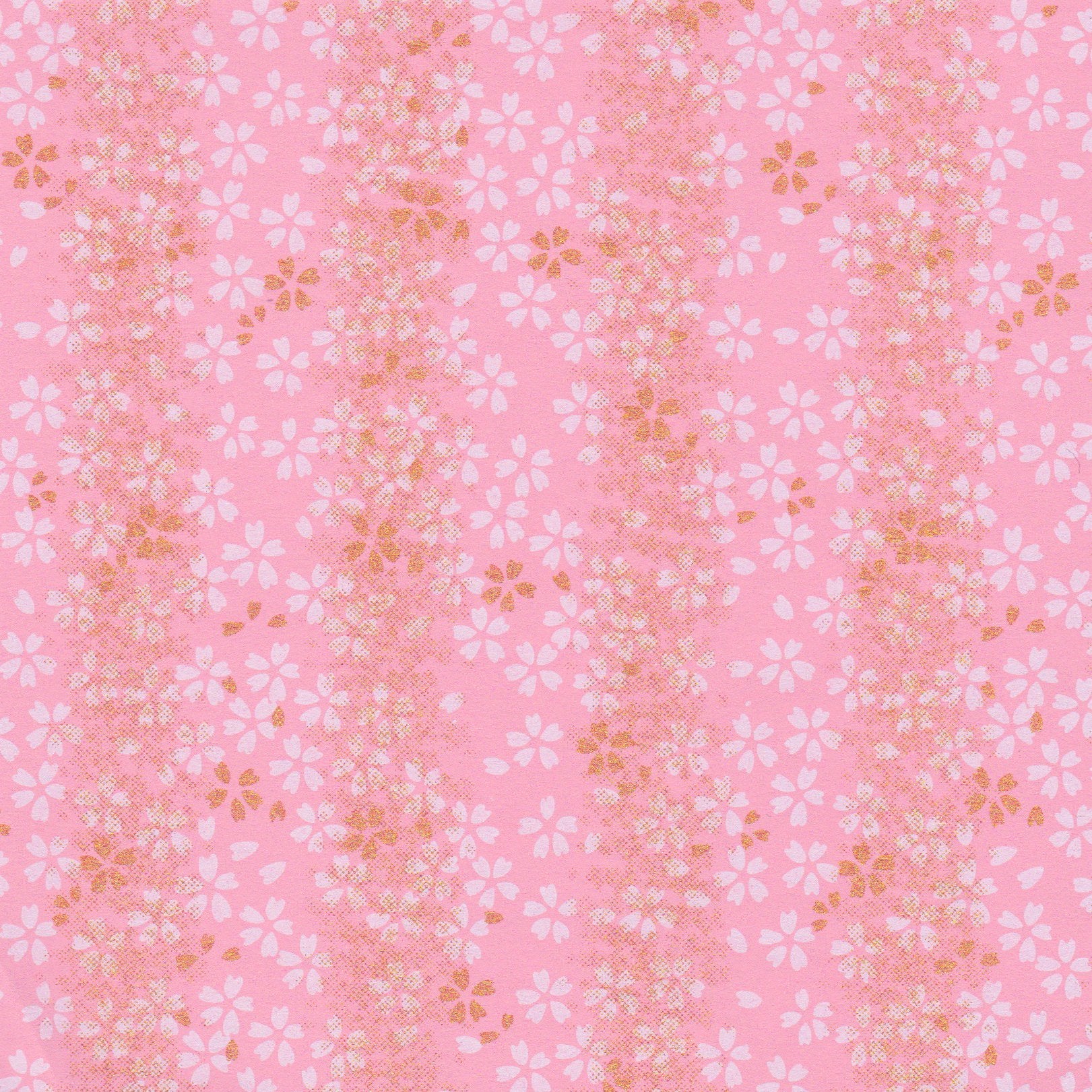 Pack of 20 Sheets 14x14cm Yuzen Washi Origami Paper HZ-128 - Cherry Blossom Pink - washi paper - Lavender Home London