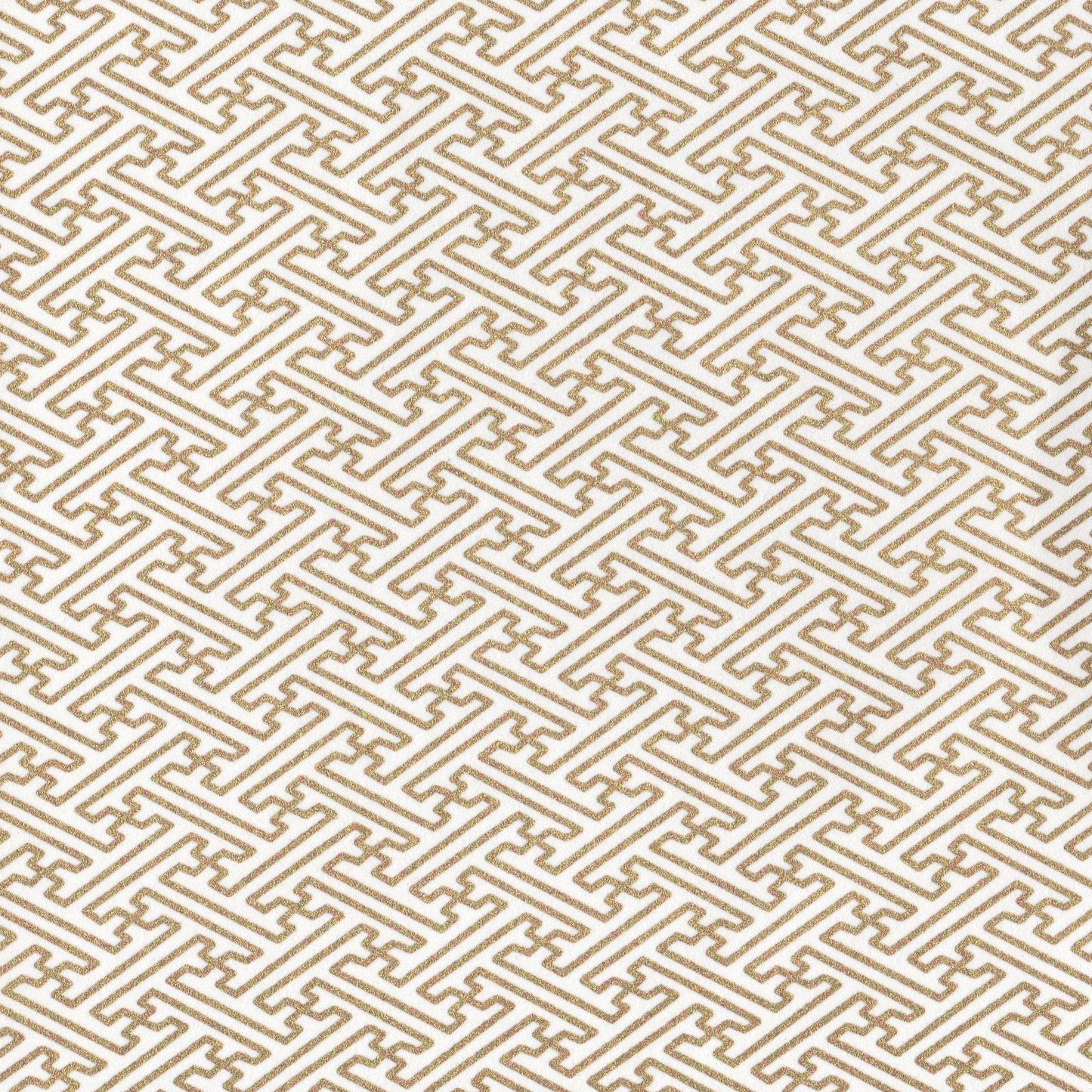 Pack of 20 Sheets 14x14cm Yuzen Washi Origami Paper HZ-260 - White & Gold Sayagata - washi paper - Lavender Home London