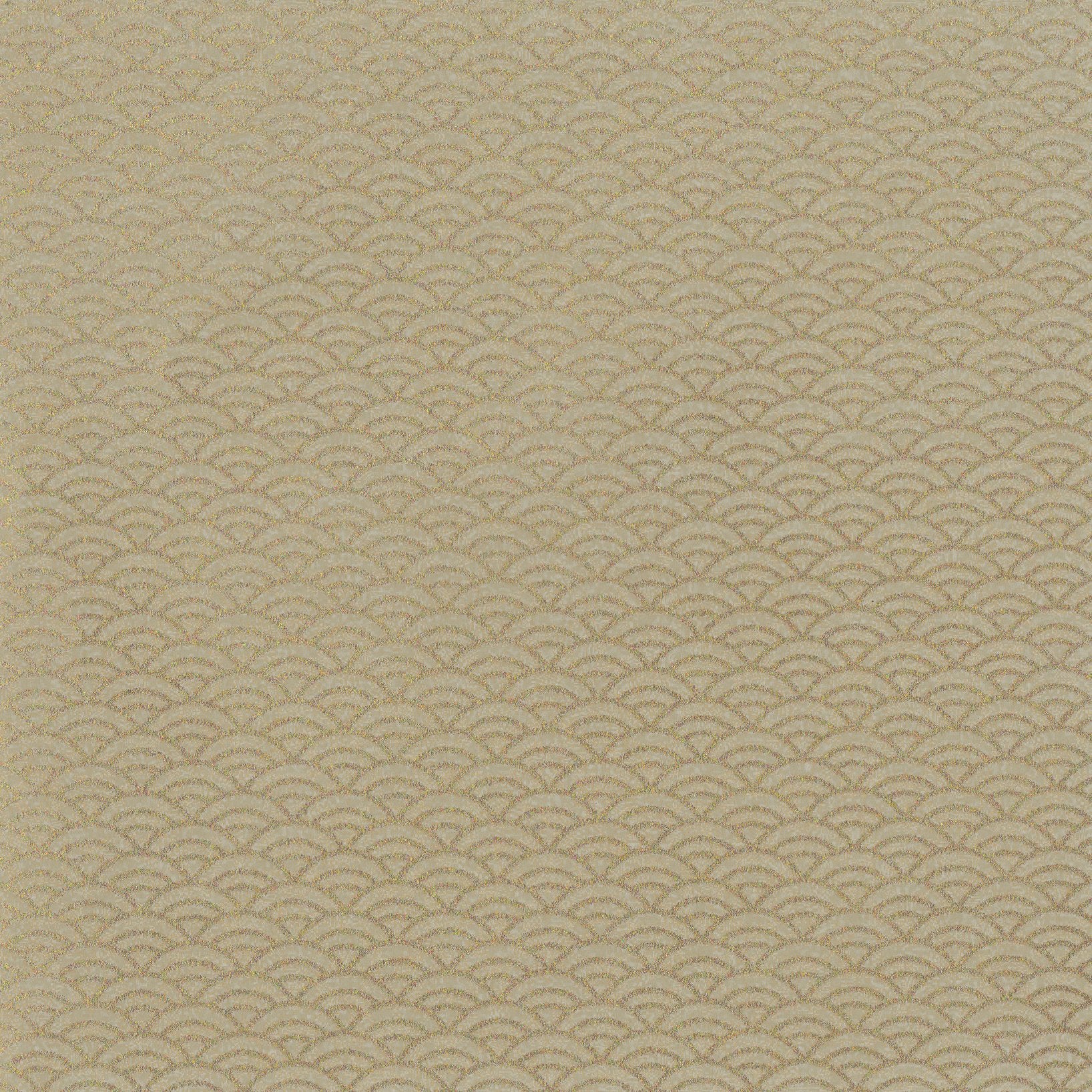 Pack of 20 Sheets 14x14cm Yuzen Washi Origami Paper HZ-287 - Gold Sea Waves - washi paper - Lavender Home London