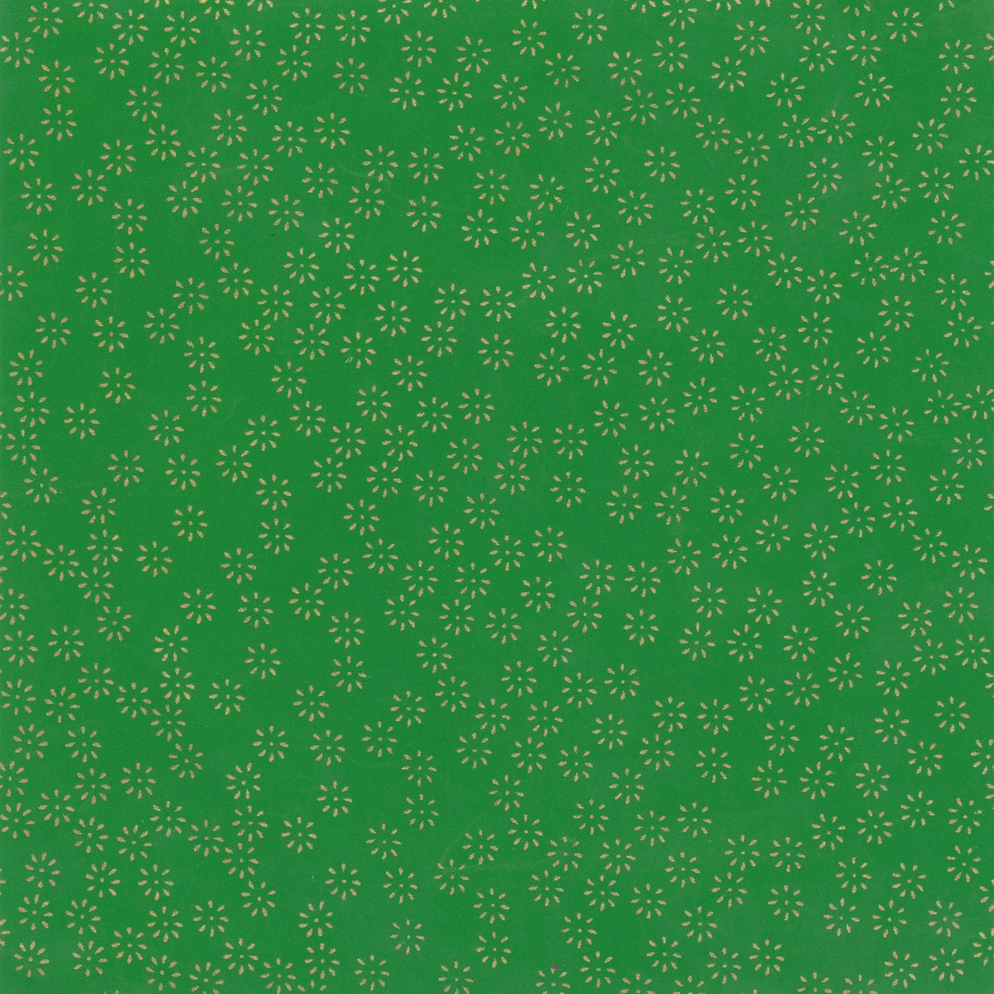 Pack of 20 Sheets 14x14cm Yuzen Washi Origami Paper HZ-288 - Small Chrysanthemum Green - washi paper - Lavender Home London