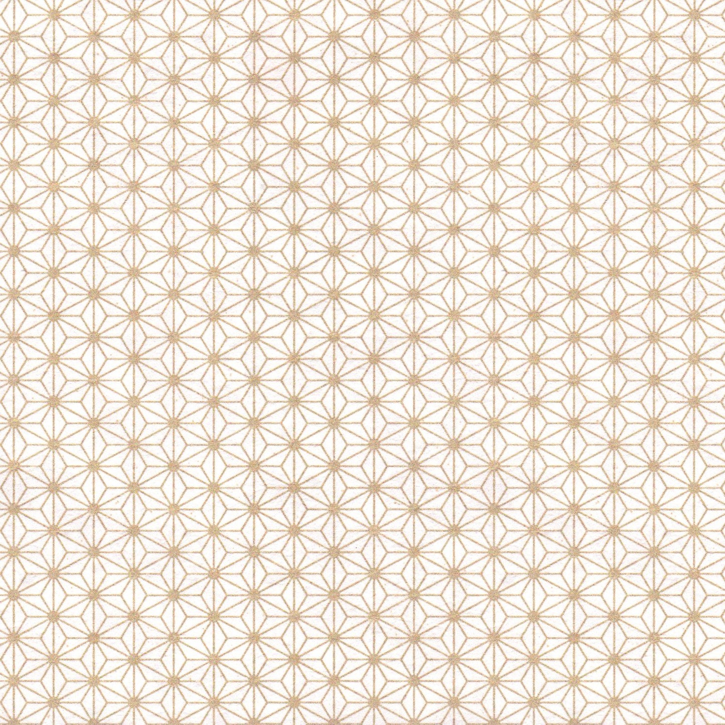 Pack of 20 Sheets 14x14cm Yuzen Washi Origami Paper HZ-298 - Gold Hemp Leaf (S) - washi paper - Lavender Home London