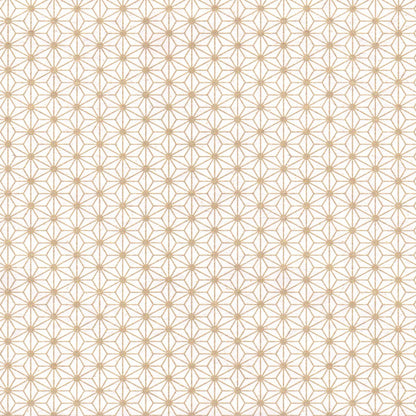 Pack of 20 Sheets 14x14cm Yuzen Washi Origami Paper HZ-298 - Gold Hemp Leaf (S) - washi paper - Lavender Home London