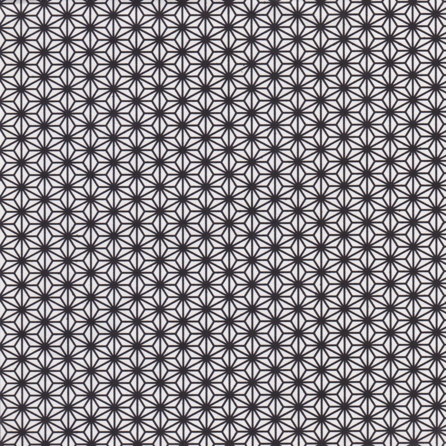 Pack of 20 Sheets 14x14cm Yuzen Washi Origami Paper HZ-399 - Black Hemp Leaf - washi paper - Lavender Home London
